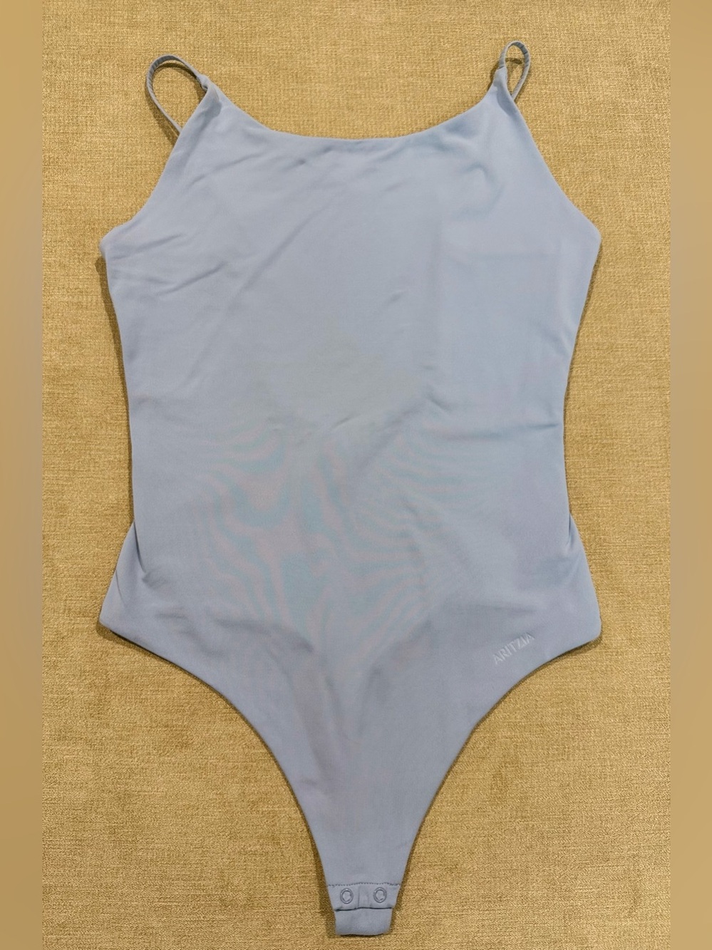 Aritzia Contour Pamela Ripple Blue Bodysuit Medium